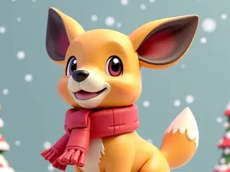 dog with scarf