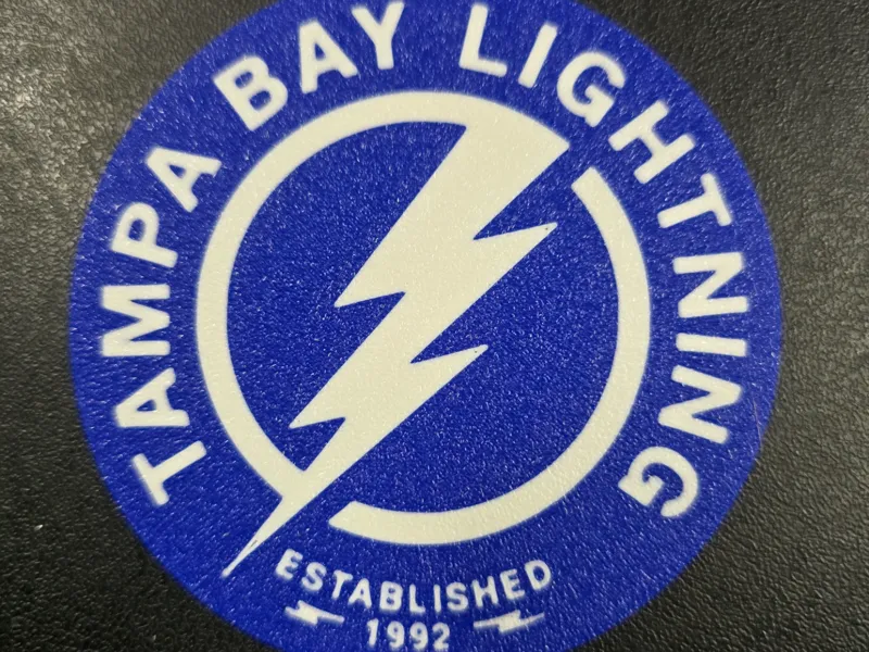 Tampa Bay Lightning Coasters With Imprinted Holder
