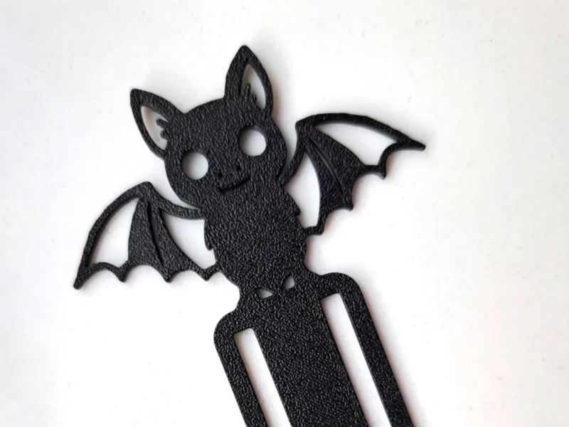 Cute bat bookmark