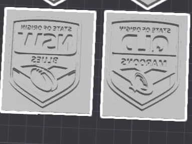 NSW BLUES & QLD Maroons Cookie Cutters & Stamps