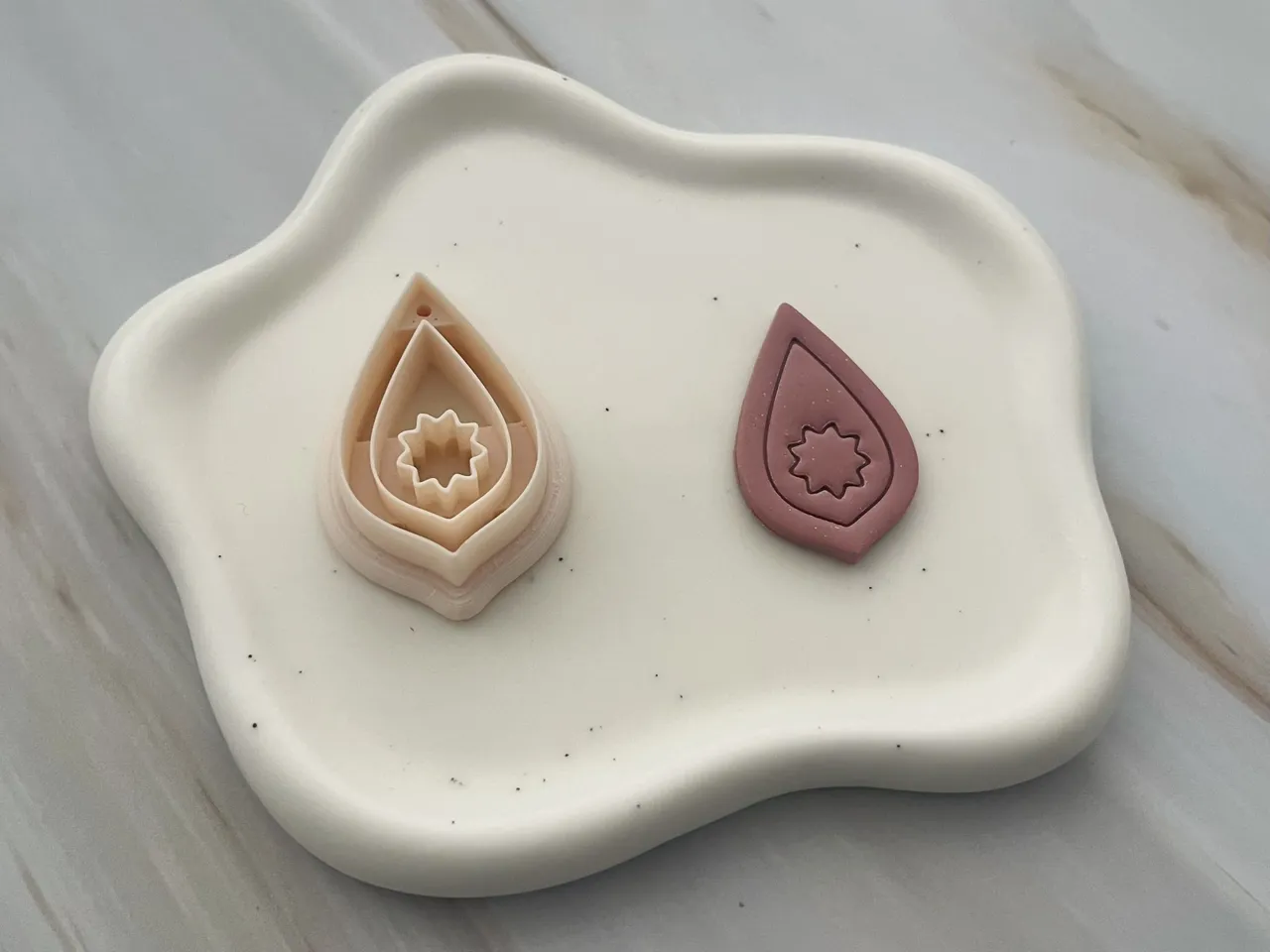 Geometric Polymer Clay Earrings Cutter view 2