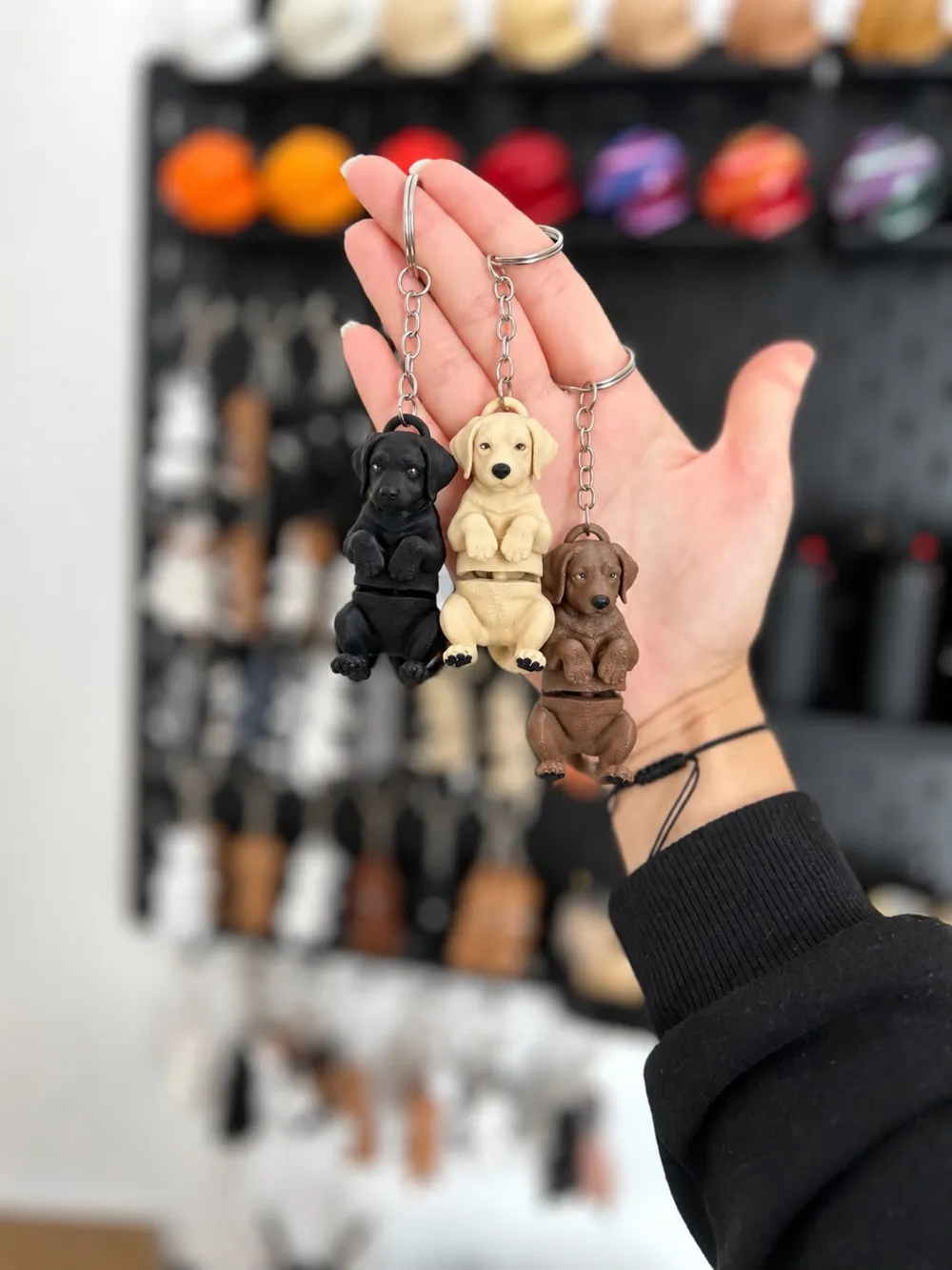 Cute Labrador Keychain – Articulated Flexi Toy Dog - Free 3D Print ...