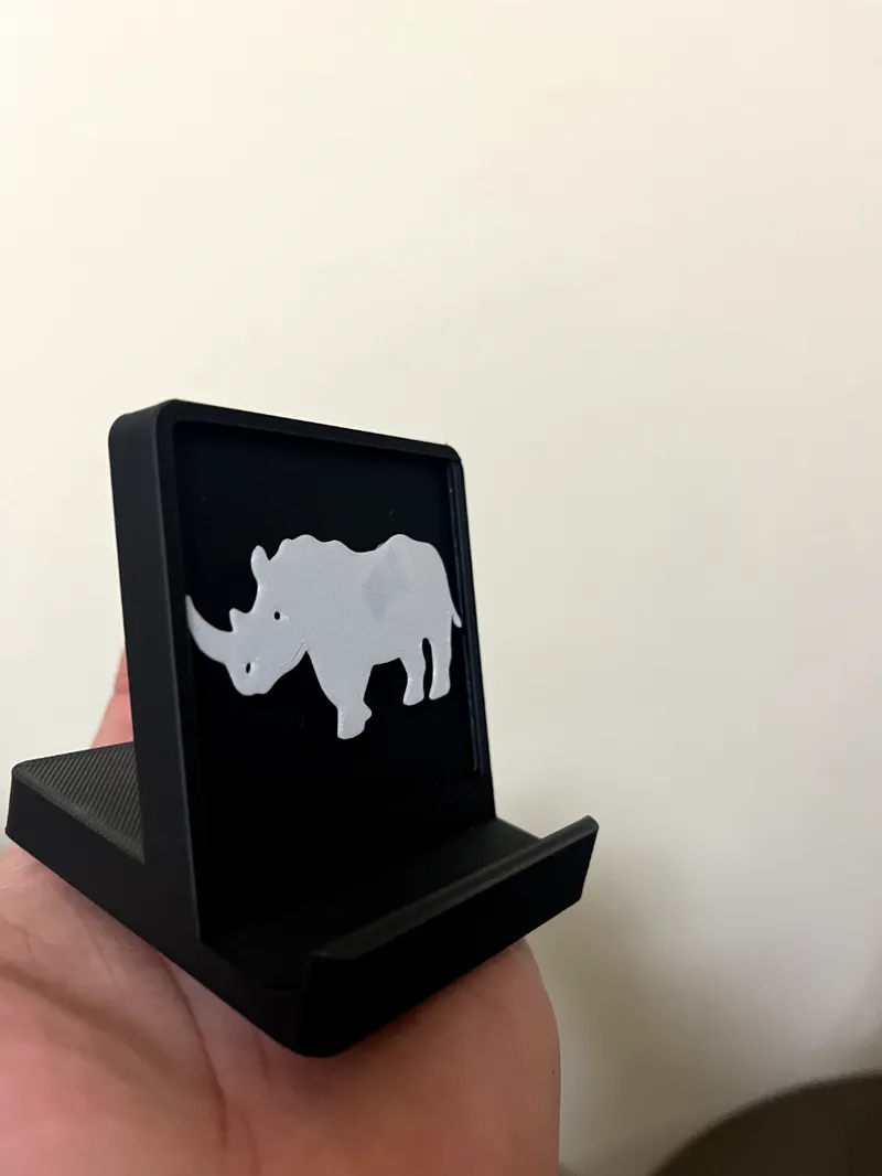 Rhino Pattern Phone Stand