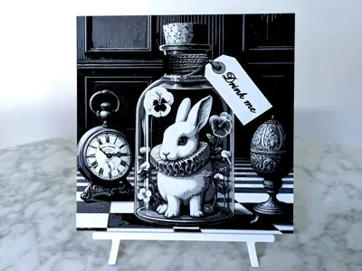 Easter White Rabbit Alice in Wonderland Hueforge