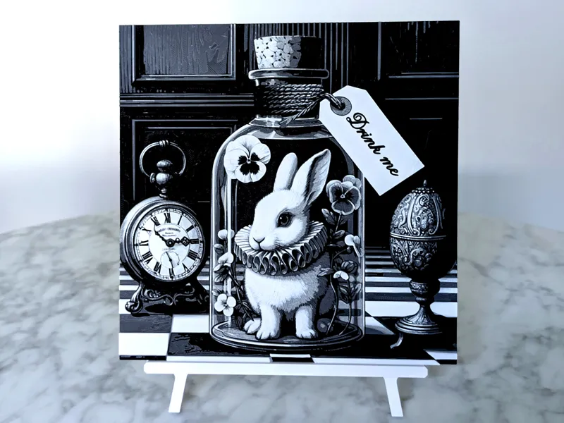 Easter White Rabbit Alice in Wonderland Hueforge