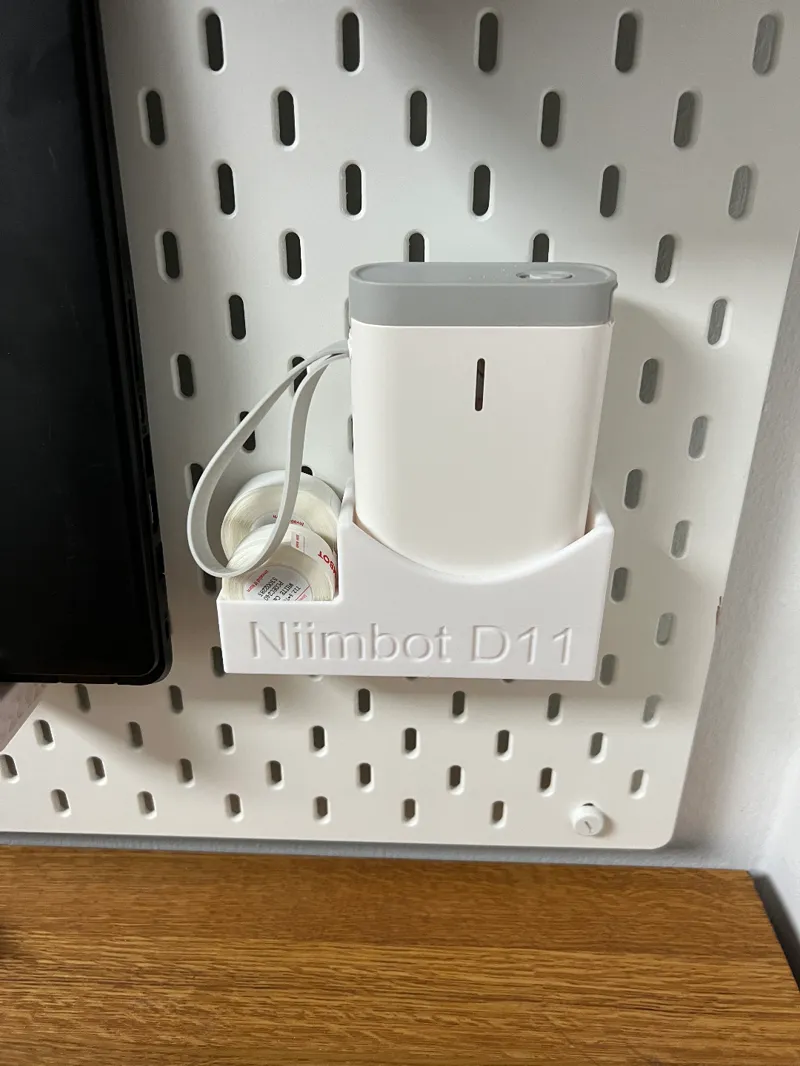 IKEA SKADIS and wallmount for Niimbot D11 printer