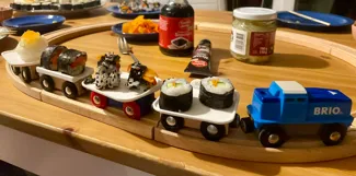 Running Sushi für Holzeisenbahn BRIO/LILLABO etc.