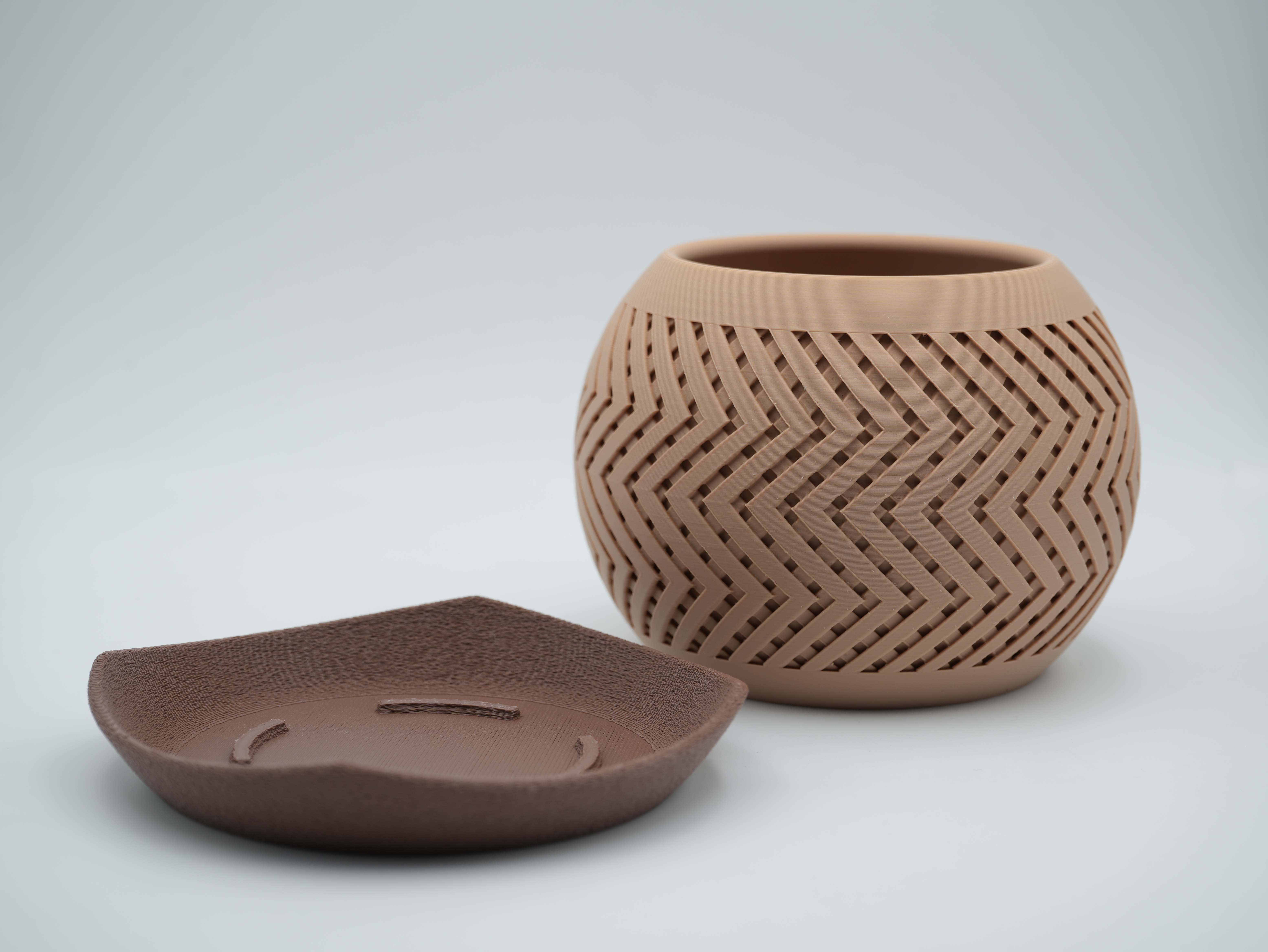 Miniatura 1 do modelo 3D Zig Zag Planter - Botany Chic Creation