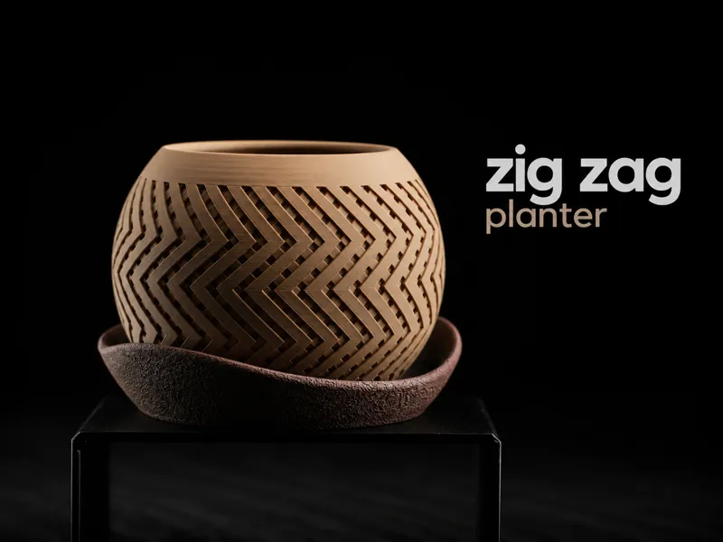Zig Zag Planter - Botany Chic Creation