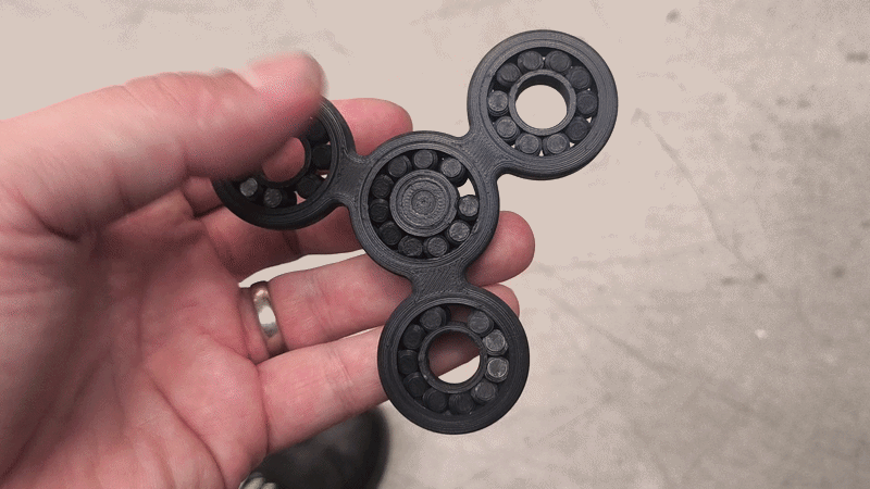 Fully 3D Printed 6001 Bearing Fidget Spinner