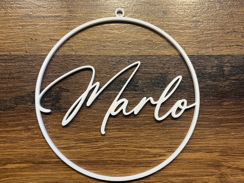 Ring mit Namen Marlo z.B: als Deko