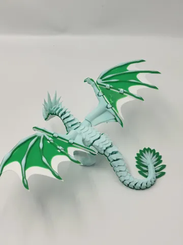 Modelo para impresión 3D: 激战,欧如恩,棱光巨龙,无需支撑,翅膀一体打印 — vista de referencia 5