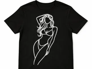 T-shirt print - Women Body