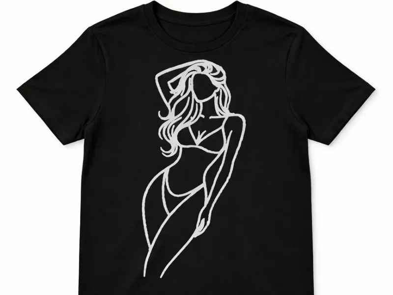 T-shirt print - Women Body