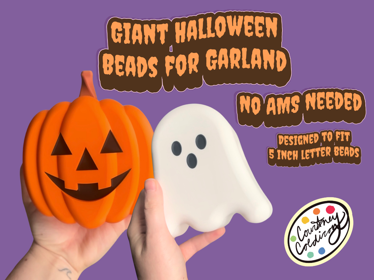 Giant Halloween Beads for Big Letter Bead Garland - 1