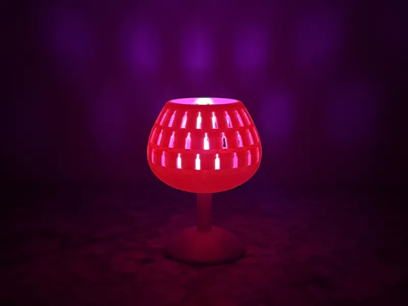 Wine Glass Tea Light Holder