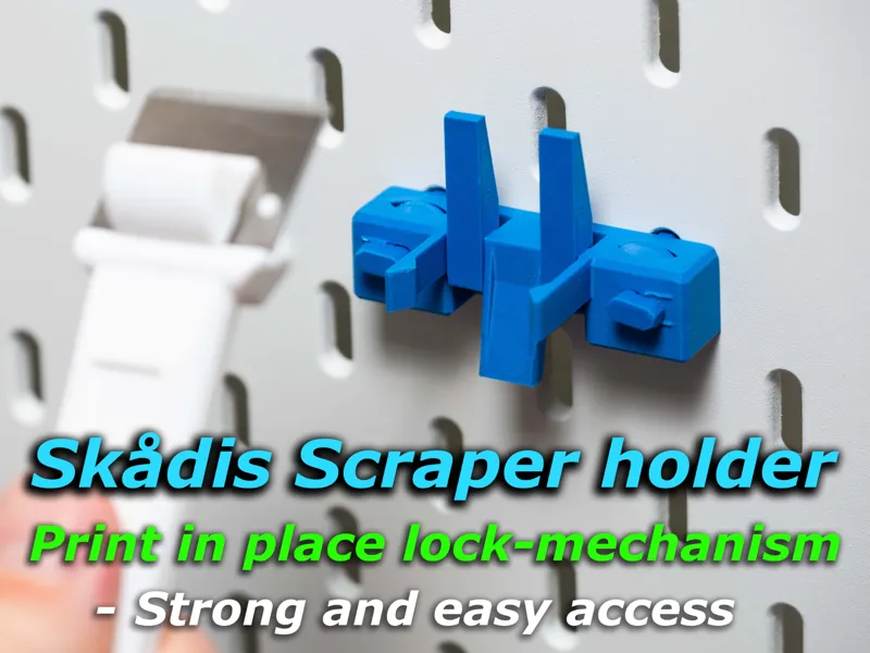 Skådis Scraper Holder - Print in Place Twist Lock!