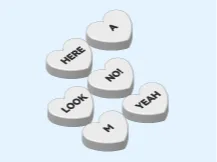 Conversation Heart Earrings