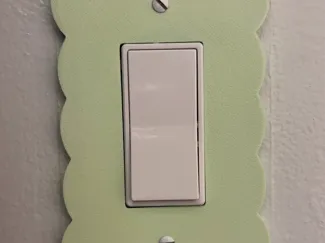 Scalloped Light Switch Plate