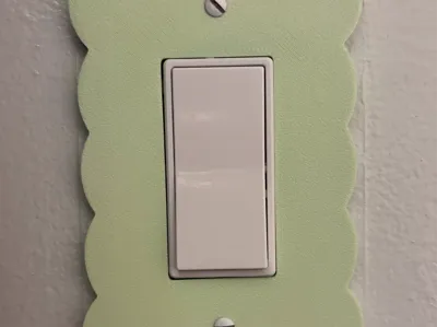 Scalloped Light Switch Plate