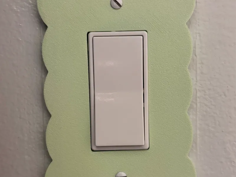 Scalloped Light Switch Plate