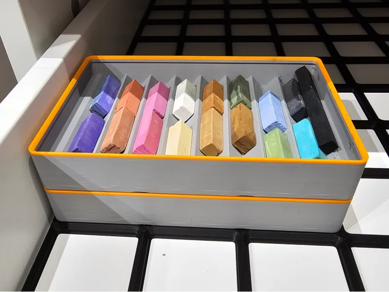 3x2 chalk pastel stackable organizer