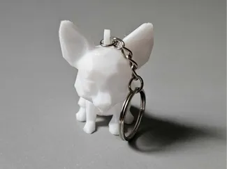 Chihuahua modern pet keychain-quick and easy print