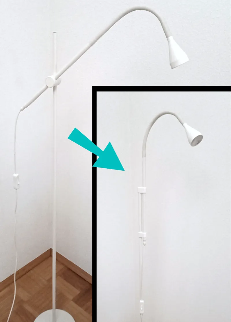NÄVLINGE (NAEVLINGE) floor lamp modification