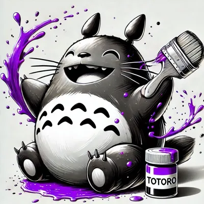 Totoro Painting Hueforge