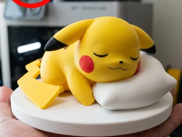 Sleeping Pikachu - Pokemon - Free 3D Print Model - MakerWorld