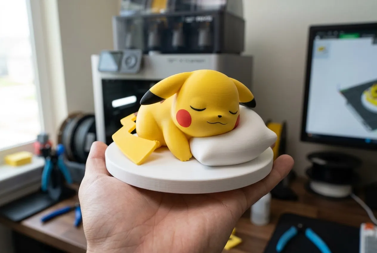 pikachu durmiente - pokemon view 3