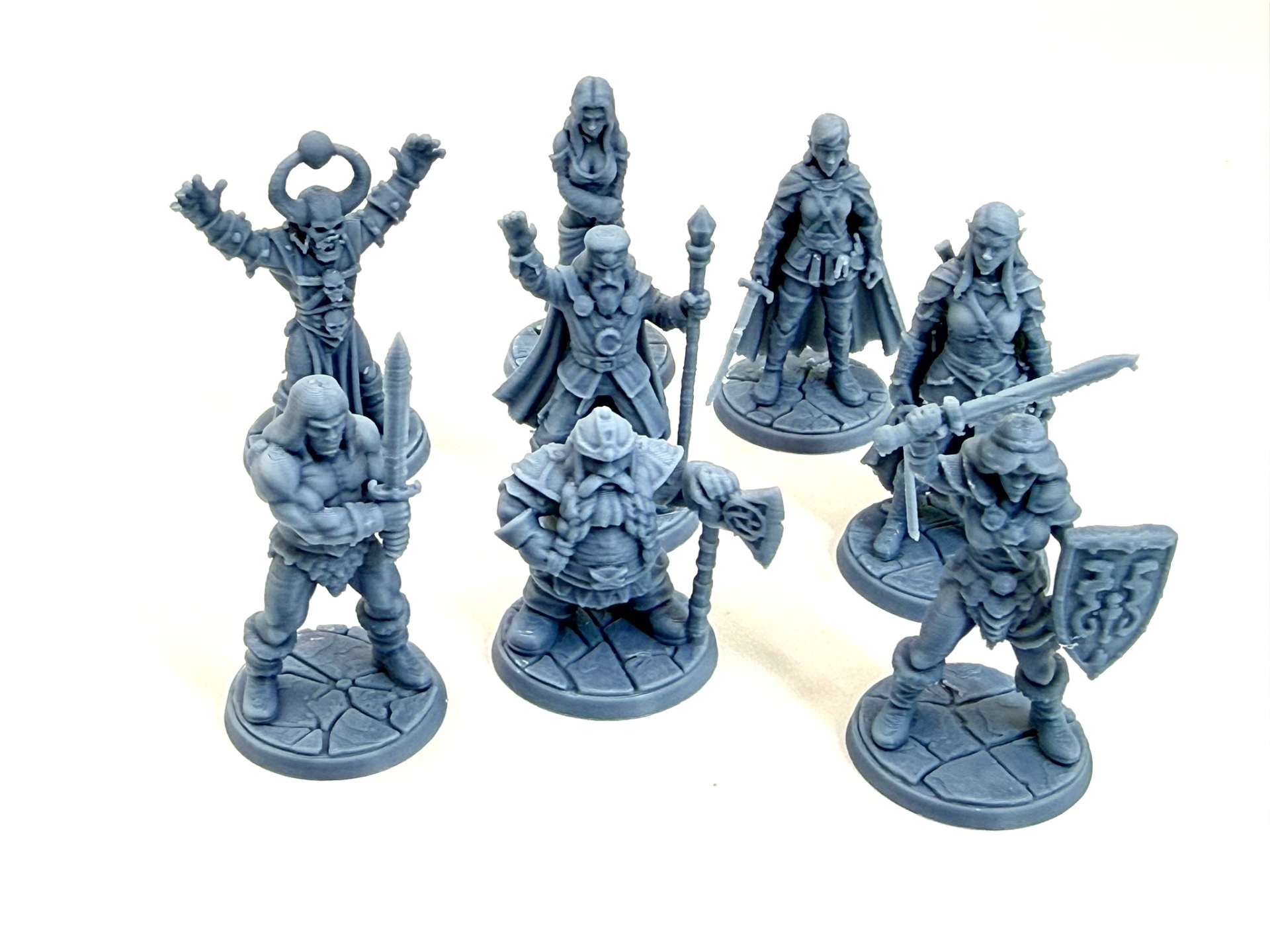 Classic HeroQuest Heroes & Characters Set 25mm 3D model