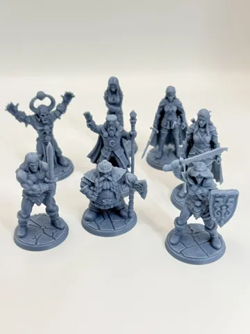 Modelo para impresión 3D: Classic HeroQuest Heroes & Characters Set 25mm — vista de referencia 4