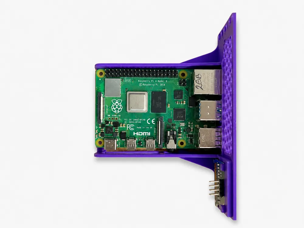 Lab Rax Raspberry Pi Vertical Mount Mini Lab Rax 2U RPi-4 w/ OLED - Free 3D Print Model - MakerWorld