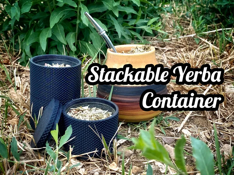 Stackable Yerba Mate Travel Container