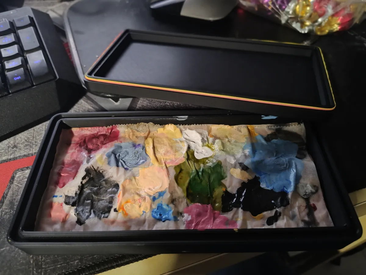 Palette humide simple