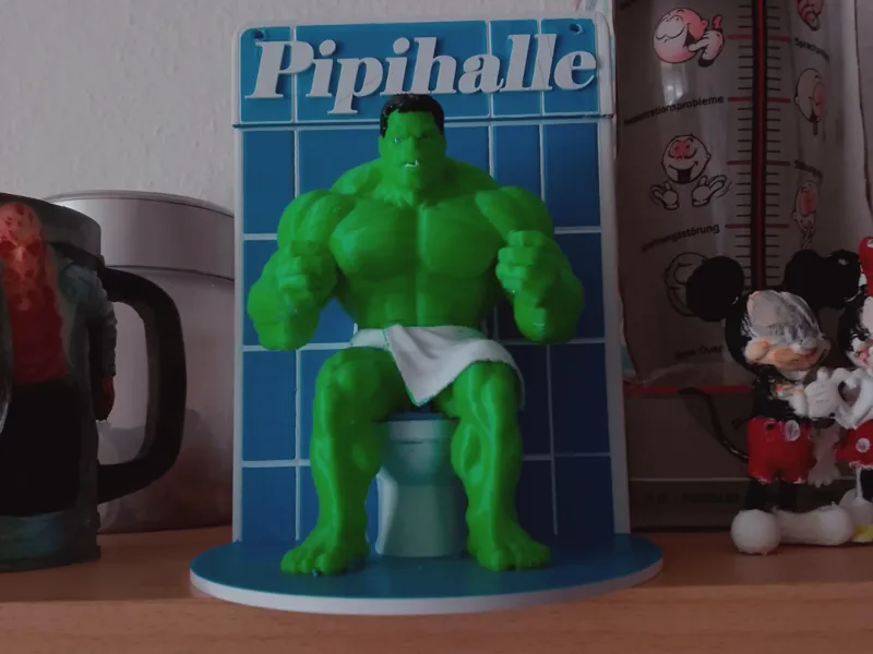 wc schild mit hulk