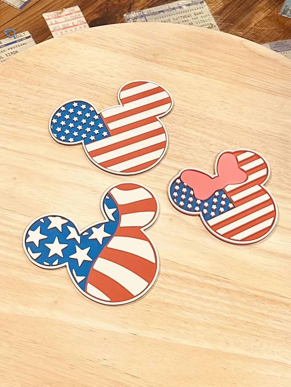 Mickey Minnie Disney America! - Earrings - Coaster view 4