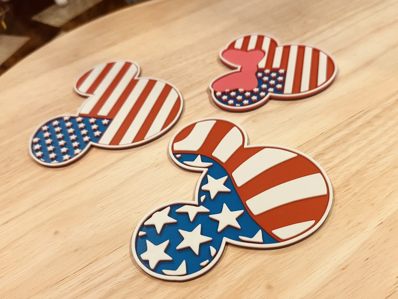 Mickey Minnie Disney America! - Earrings - Coaster view 2