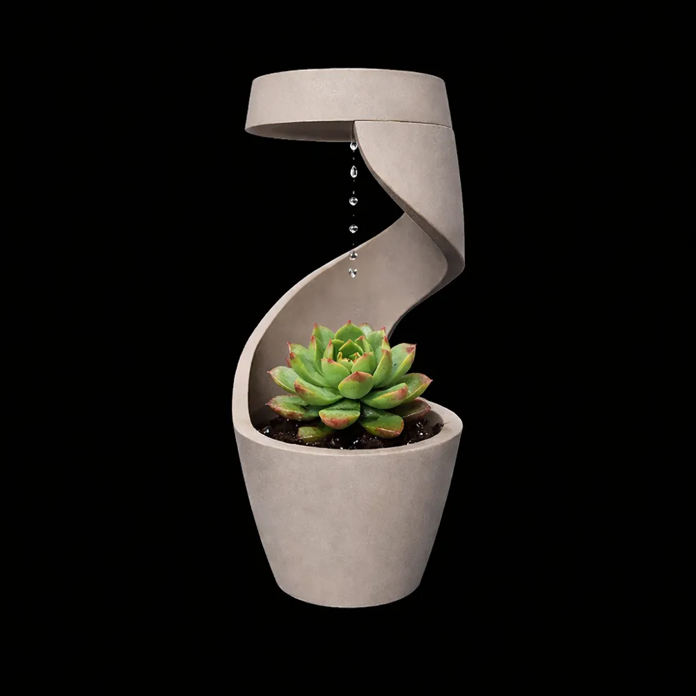 Beaupretty Maceta Colgante De Plástico Resistente Para Balcón Y Jardín | Diseño Con Hueco Para Barandilla, Color Gris, 22.5x19.5x18 Cm