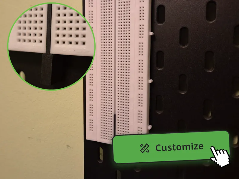 Breadboard Holder for IKEA Skadis [PARAMETRIC]