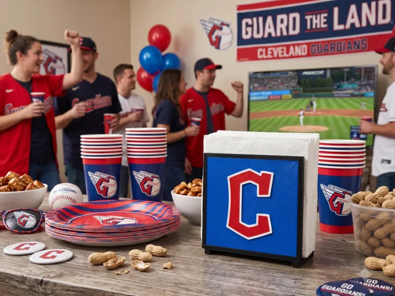 Interchangeable Napkin Holder-Cleveland Guardians