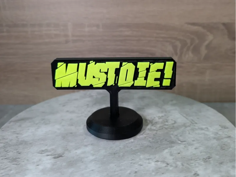 Must Die! Logo Desk Art (Various Sizes)