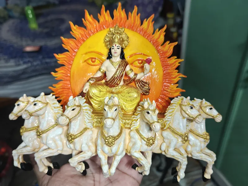 SUN GOD CHARIOT WITH SEVEN HORSES