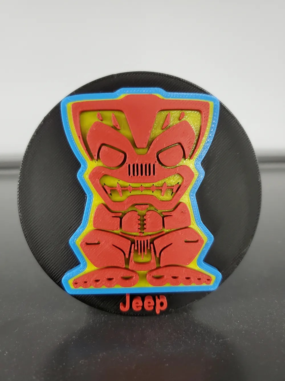 Jeep Hitch Cover (Tiki Bob) by Chas Seelow MakerWorld