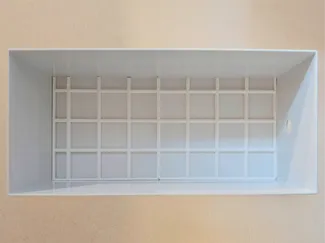 Gridfinity baseplate for MUJI Filebox Wide