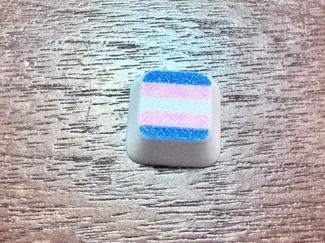 Trans Flag Keycap
