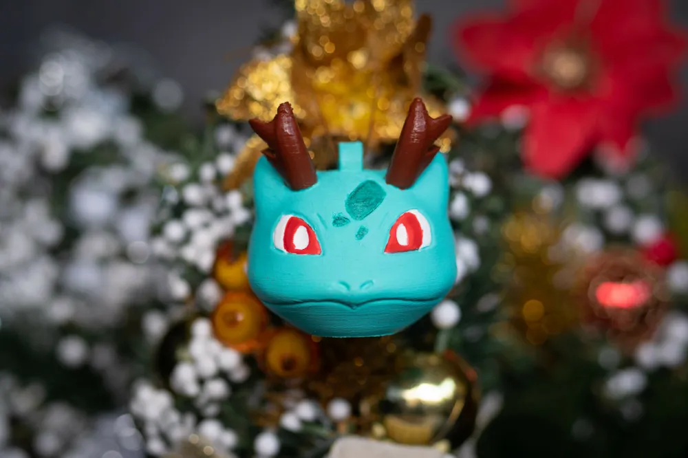kanto starters christmas tree decoration bauble - Free 3D Print Model ...