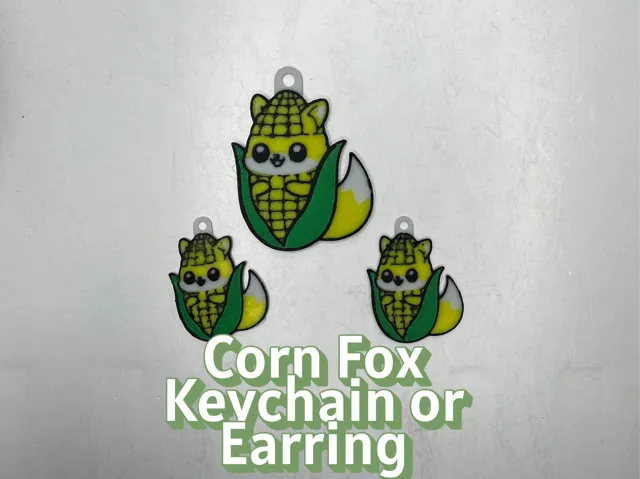Corn on the Fox – Keychain or Earring