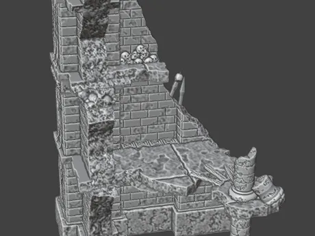 Temple of Moon: Left back corner ruin